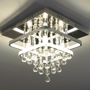   Modern kristály csillár 4 foglalattal, LED világítással - Pallas Rábalux 2239