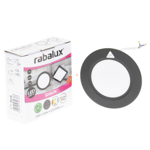   Kerek ráépíthető és beépíthető mennyezeti LED lámpa 5 W, hidegfehér, 9,5 cm - Shaun Rábalux 2678