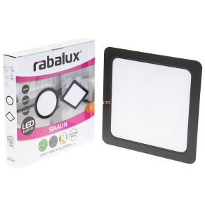   Kerek ráépíthető és beépíthető mennyezeti LED lámpa 24 W, hidegfehér, 22x22 cm cm - Shaun Rábalux 2685