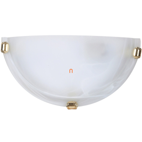   Fali üveg lámpa, fehér-arany színben - Alabastro Rábalux 3001