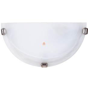   Fali üveg lámpa, fehér-króm színben - Alabastro Rábalux 3002