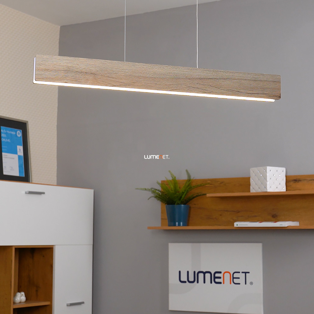 Fa függesztett LED lámpa minimál stílusban, 8x80 cm (Cinnamon)