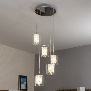   Függesztett kristály lámpa 5 foglalattal - Duchess Rábalux 3117