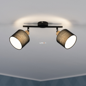   Mennyezeti spot lámpa két foglalattal, textil - Miguel Rábalux 3245