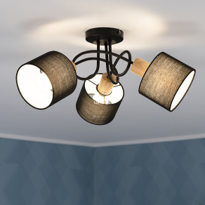   Csavart karos mennyezeti spot lámpa 3 foglalattal - Miguel Rábalux 3246
