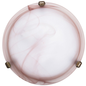   Mennyezeti üveg lámpa barna árnyalatban, 30 cm - Alabastro Rábalux 3253