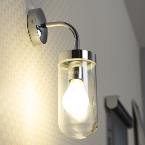   Fürdőszobai falikar üvegbúrában, króm - Yago Rábalux 3309