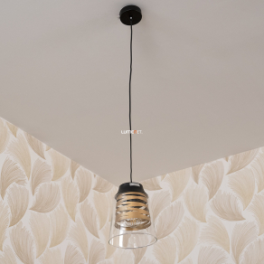   Szalag mintás függesztett lámpa aranybarna színben - Zenaida Rábalux 3543