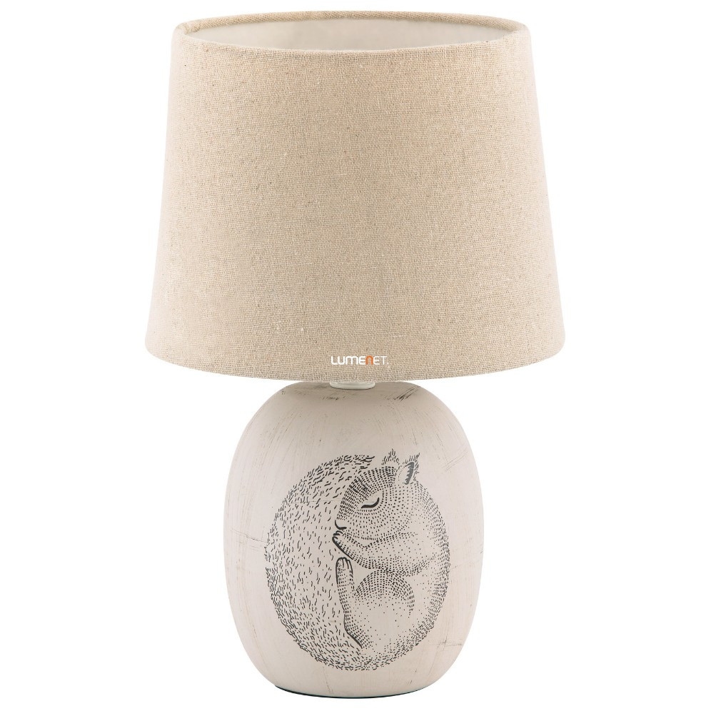 Gyerek asztali lámpa, alvó mókus (Dorka)