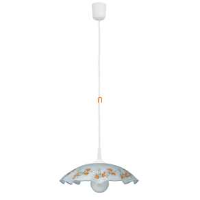   Függesztett lámpa, virág mintás fodros üveg - Vino Rábalux 4782