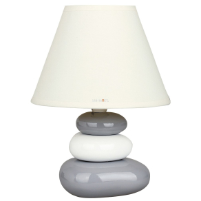  Kerámia éjjeli lámpa, kő torony, 25 cm - Salem Rábalux 4948, 1xE14 foglalattal