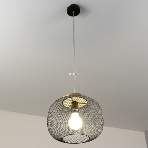   Fém hálós függesztett lámpa fekete színben - Rupert Rábalux 5238