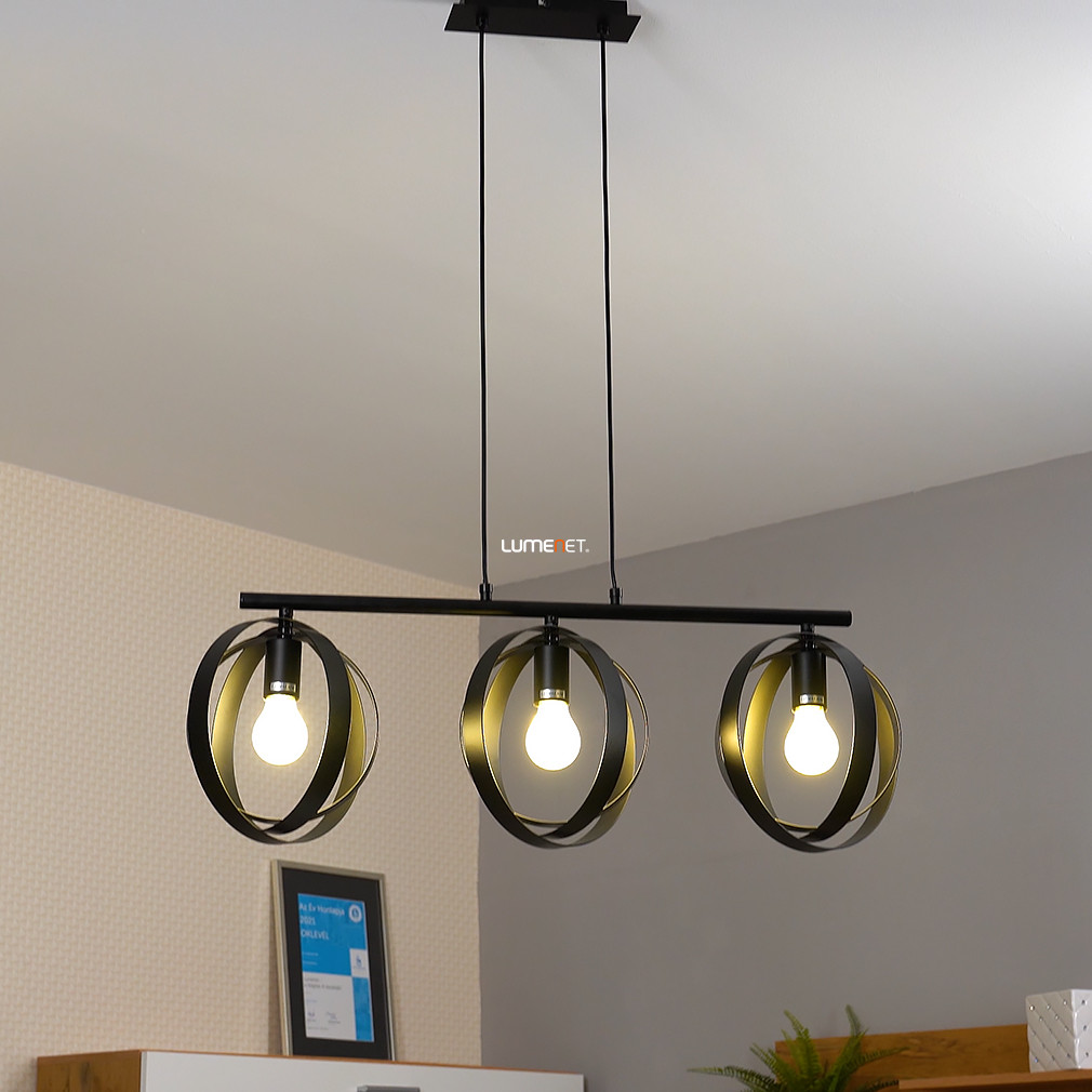 Három gyűrűs függesztett lámpa 3 foglalattal (Cortado)