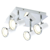 Mennyezeti spot lámpa fürdőszobába négy hidegfehér LED fényforrással - Steve Rábalux 5500