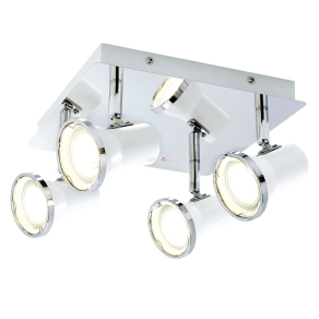   Mennyezeti spot lámpa fürdőszobába négy hidegfehér LED fényforrással - Steve Rábalux 5500
