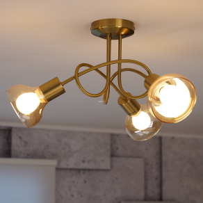   Mennyezeti lámpa három foglalattal, arany színű - Holly Rábalux 5548