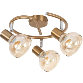   Mennyezeti spot lámpa három foglalattal, arany színű - Holly Rábalux 5549