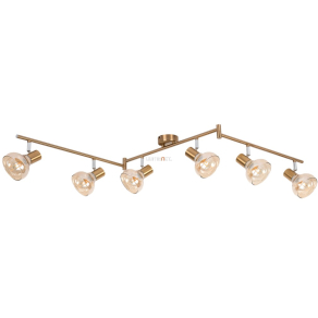   Mennyezeti spot lámpa hat foglalattal, arany színű - Holly Rábalux 5553