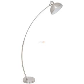   Állólámpa, ezüst-fehér színben, 158 cm - Otto Rábalux 5593, talpkapcsoló, 1xE27 foglalattal