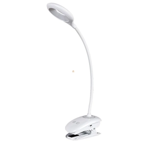   Modern asztali LED spot lámpa, klipszes 47 cm - Harris Rábalux 6448, éjjeli fény, 4000 K, 180 lm, 4 W