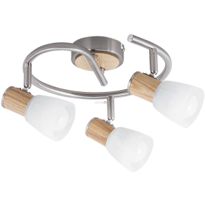   Mennyezeti spot lámpa három foglalattal, opál-fa - Gavin Rábalux 6488