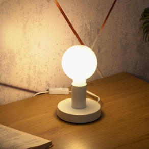   Asztali hangulatlámpa fehér színben, 9 cm - Bowie Rábalux 6570, 1xE27 foglalattal