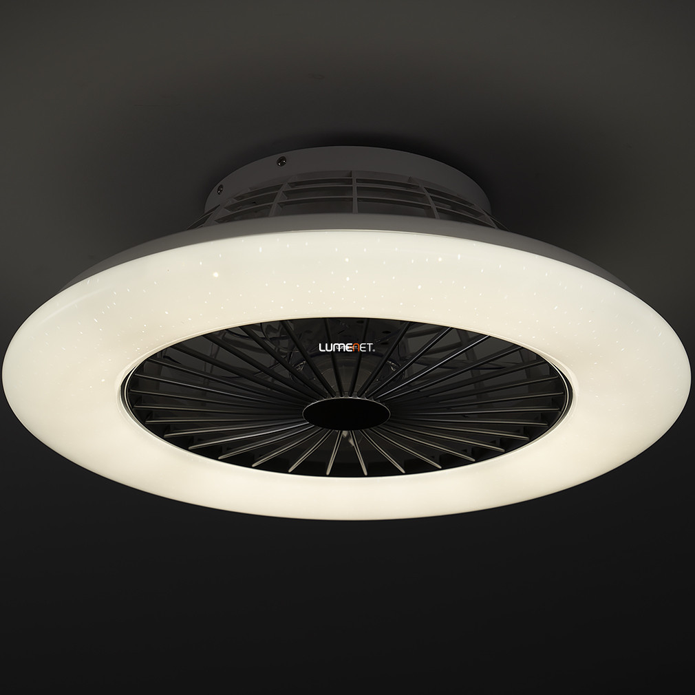 Ventilátoros mennyezeti LED lámpa távirányítóval, 50cm (Dalfon)