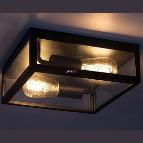   Kültéri mennyezeti lámpa két foglalattal - Zaton Rábalux 7070