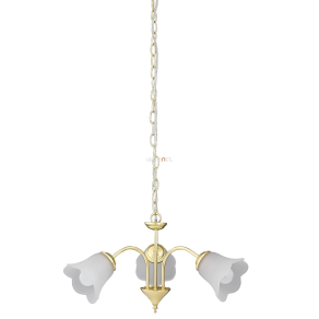   Csillár üveg virág búrákkal arany színben - Rafaella Rábalux 7233