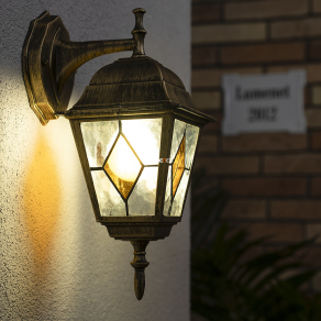   Ólomüveg hatású kültéri falikar, 37 cm - Monaco Rábalux 8181