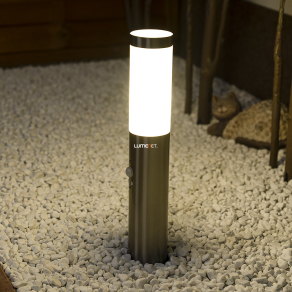   Kültéri mozgásérzékelős oszloplámpa, 45 cm - Inox Torch Rábalux 8267