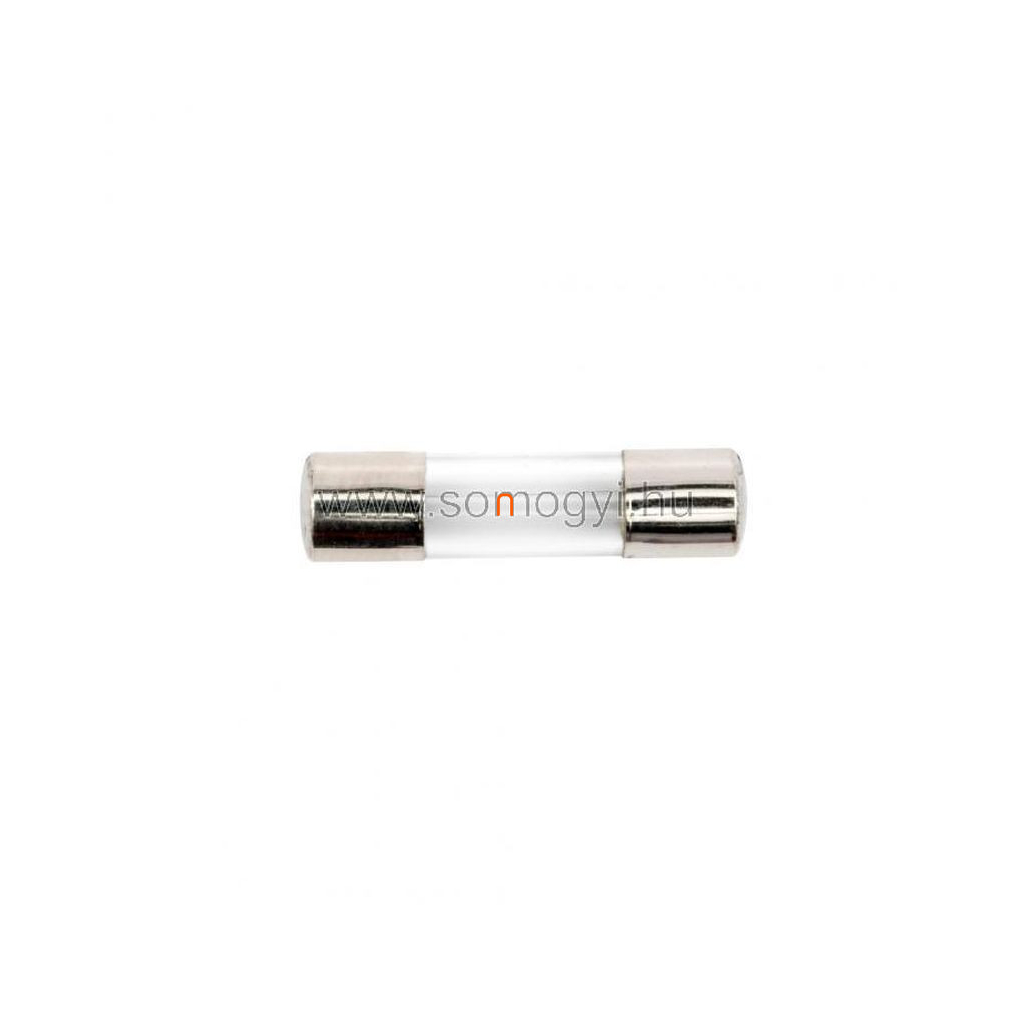 Biztosíték, 5 x 20 mm, lassú , 250 V/6,3 A (10db/csom.) T6,3 A Somogyi