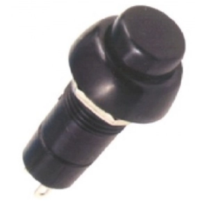 Nyomógomb /kerek/   fekete    SP 10/BK