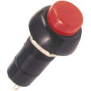 Nyomógombos kapcsoló /kerek/piros  ST 10/RD