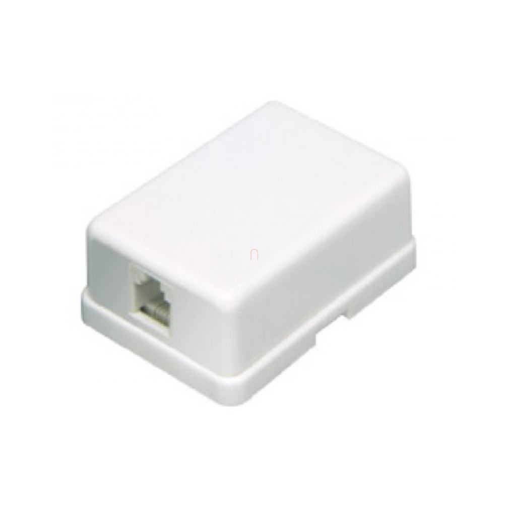 Telefon fali aljzat/1-es,falon kiv/ TS 1M/WH