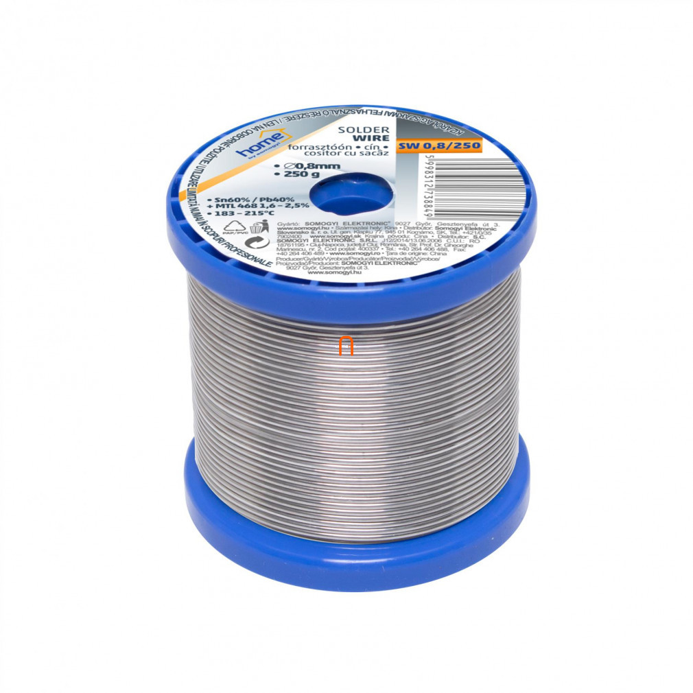 Solder tin, 0,8 mm, 250 g