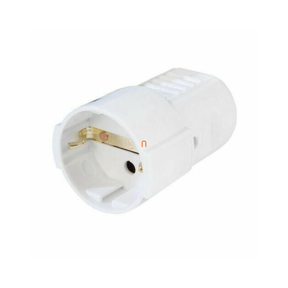 Földelt lengő dugalj , 16A, 250V, fehér 321180
