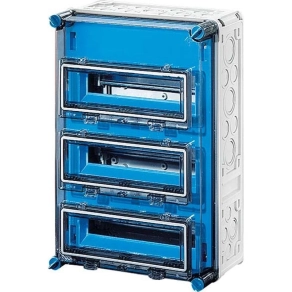   Hensel Mi-1333 fedél, átlátszó, 3db MiKL12 csapófedéllel, 300x450mm szekrényekhez