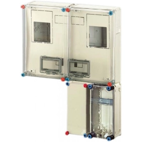   Hensel Basic HB33K0FFD fogyasztásmérő szekrény, 1 vagy 3 fázisú általános és vezérelt mérők számára, földkábeles csatlakozásra 600x750x185mm