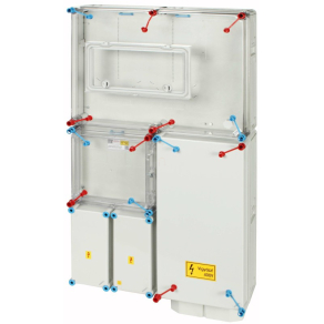   Hensel HB33K0F-U1 fogyasztásmérő szekrény, 1 vagy 3 fázisú általános és vezérelt mérők számára, földkábeles csatlakozás