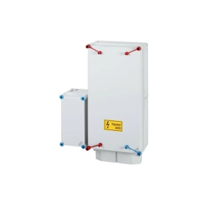   Hensel HBCSFDM-U csatlakozó főelosztó 125A-ig, NH00 biztosítóaljzattal, túlfeszültség-védelmi eszköz beszerelési lehetőséggel