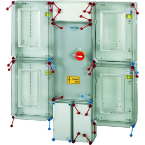   Hensel HCS441 csoportos mérőhely, 4 felhasználási hely, 1 vagy 3 fázisú általános méréshez földkábeles csatlakozás