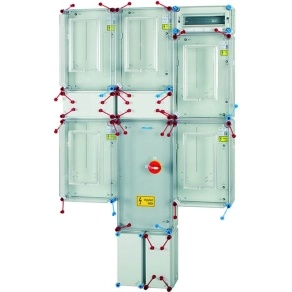   Hensel HCS441+K csoportos mérőhely, 4 felhasználási hely, 1 vagy 3 fázisú általános méréshez