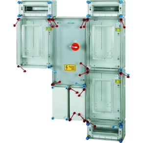   Hensel HCS431+MF csoportos mérőhely, 3 felhasználási hely, 1 vagy 3 fázisú általános