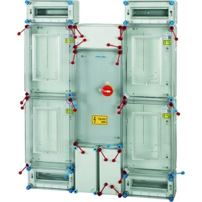   Hensel HCS441+MF csoportos mérőhely, 4 felhasználási hely, 1 vagy 3 fázisú általános méréshez