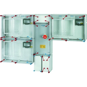   Hensel HCS432 csoportos mérőhely, 3 felhasználási hely, 1 vagy 3 fázisú általános és vezérelt és H-tarifás méréshez