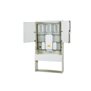   Hensel HB333KFE4-U földbe ásható fogysztásmérő szekrény, 1 vagy 3 fázisú általános és vezérelt és H-tarifás méréshez, 4 modulos kiselosztó