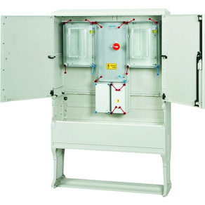   Hensel HCS421E csoportos mérőhely, 2 felhasználási hely, 1 vagy 3 fázisú általános méréshez földkábeles csatlakozás