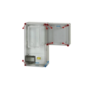   Hensel HB30VM-U fogyasztásmérő szekrény, 1 vagy 3 fázisú vezérelt mérő számára, szabadvezetékes, 63A vezérelt/ 63A H-tarifa