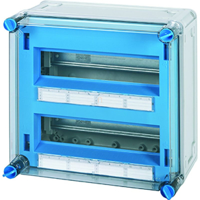   Hensel Mi 1224-CS kismegszakító modul mért 24 m, N és PE kapoccsal, 24 modul hellyel, csoportos fogyasztásmérés kialakítására